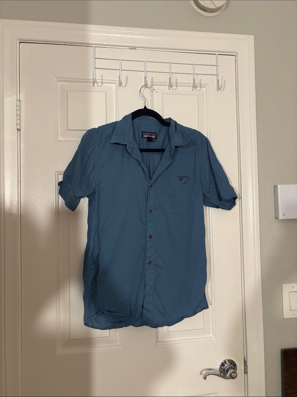 Patagonia  Short-Sleeve Button-Up Shirt — Slate Blue
